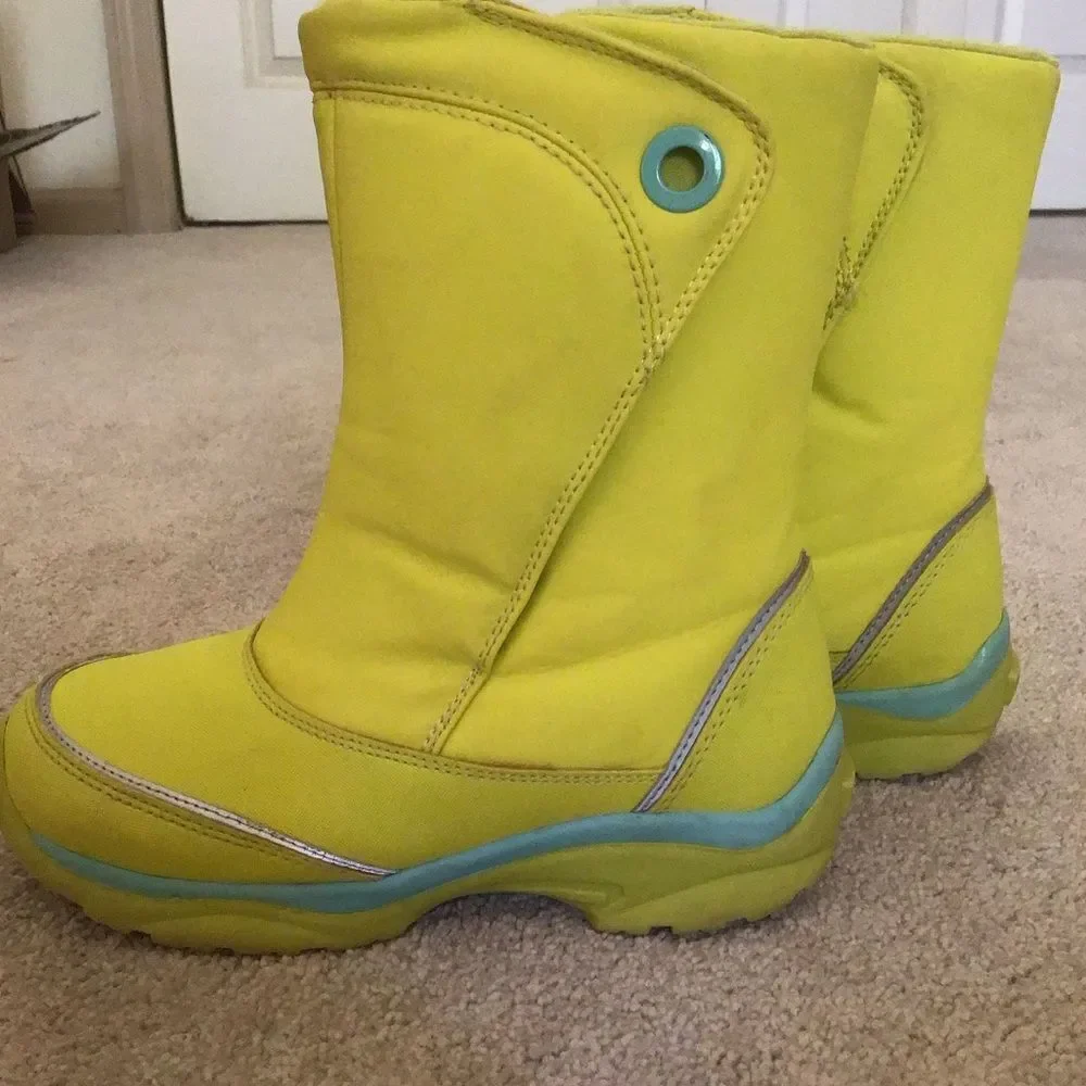 Lands’ End Yellow Snow Winter Boot